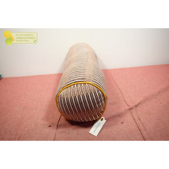 Hearth & Hand with Magnolia 7x18" Broken Stripe Indoor/Outdoor Bolster Pillow* - Picture 2 of 5